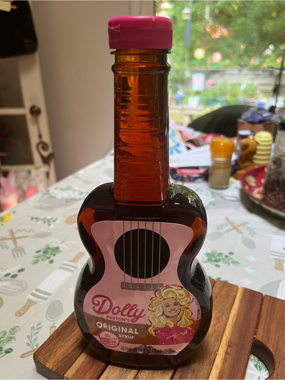 Dolly Parton’s Original Syrup Guitar Bottle New